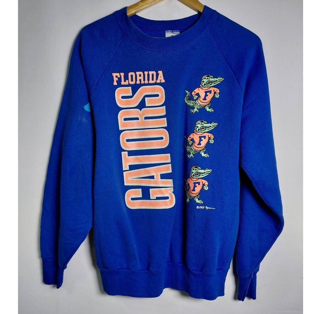 Vintage MILLER Made in USA Florida Gators Sweatshirt Graphic Print Size L